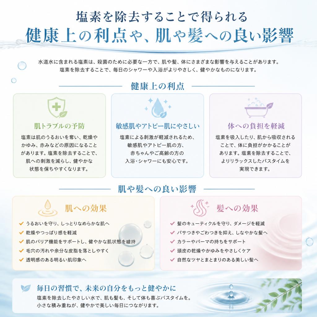 2. 塩素除去のメリット